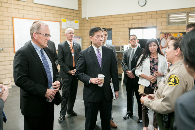 Department of Labor Deputy Secretary Chris Lu visits the East Mesa Reentry Facility